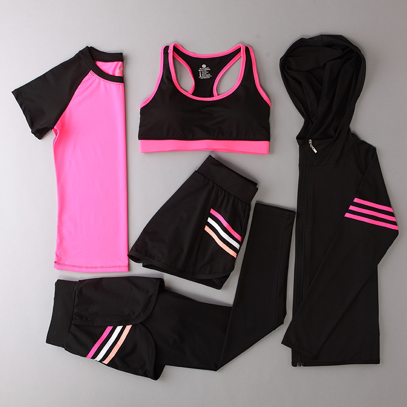 bw9新款夏季运动套装女跑步衣服紧身裤健身房