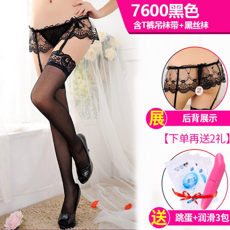 bw9新款霏慕丝袜内裤内蕾丝开档激情用品套装情趣吊袜带老婆黑衣服性感情趣用品和适合的买图片