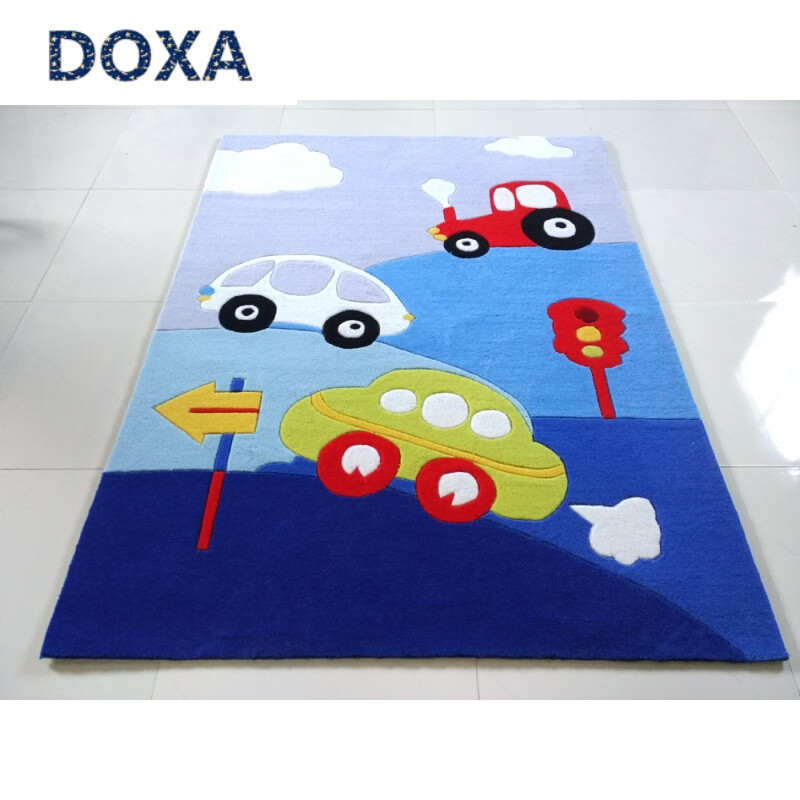 DOXA可爱儿童房卡通动漫地毯卧室客厅床边毯