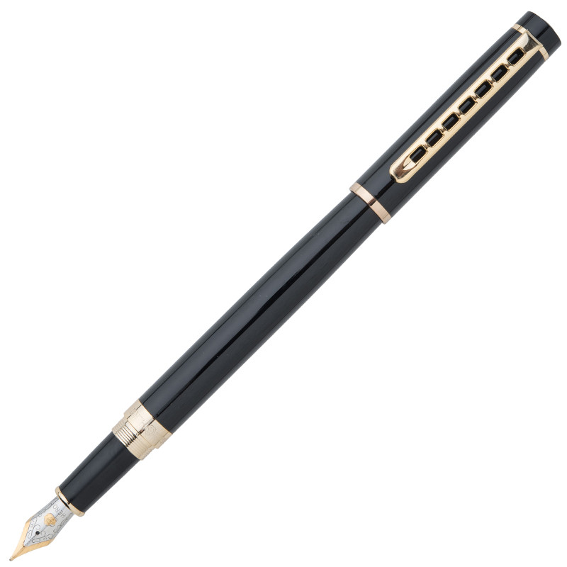 【英雄官方旗舰店】英雄（HERO）1066铱金钢笔墨水笔 黑色明尖0.5mm