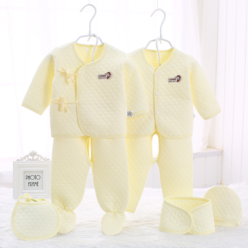 新生儿衣服0-3个月冬季纯棉宝宝保暖衣初生婴