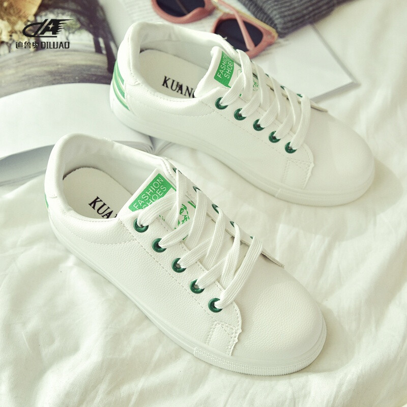 2017春季小白鞋女韩版学生白色板鞋系带球鞋