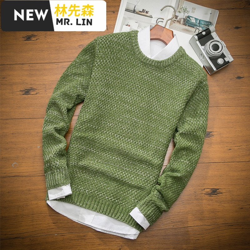 潮流男装高领毛衣男韩版潮学生风宽松外穿秋冬