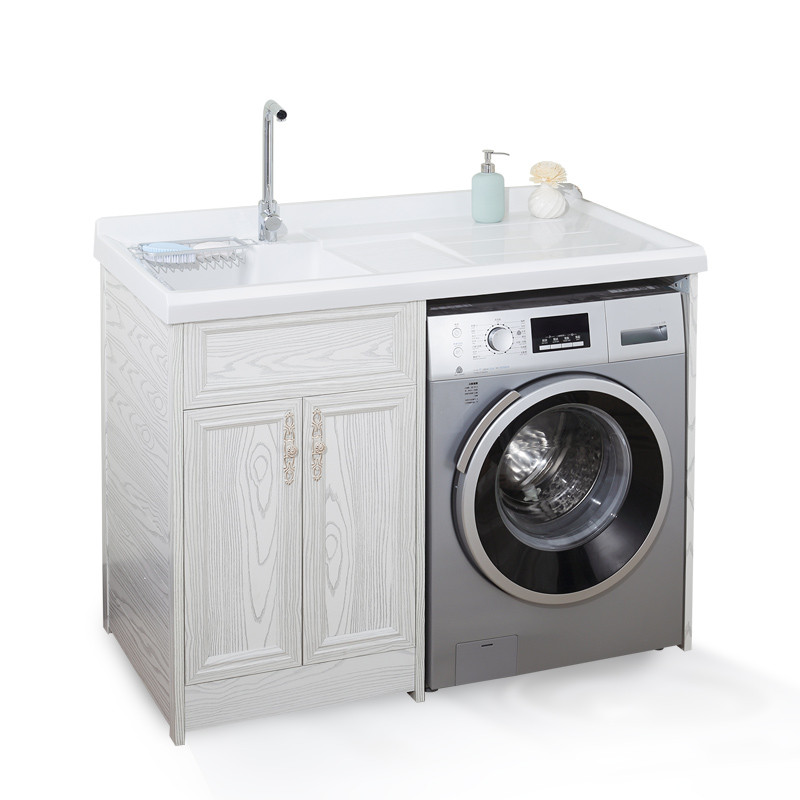 HIGOLD/悍高 玛奇系列铝合金洗衣机柜 1.1M 玛奇系列-左盆