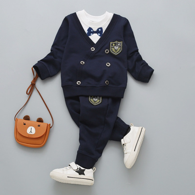 2017新款儿童秋装男1-2-3-4-5-6岁潮套装小男