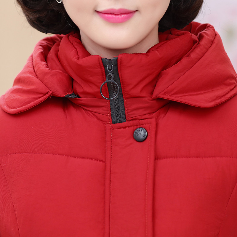 新款中年女秋冬羽绒棉马甲中长款宽松坎肩外套妈妈装冬天时尚背心马夹