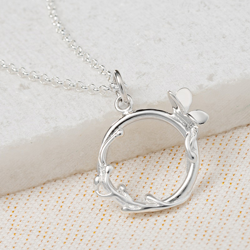 LilyCharmed 英国设计师品牌 项链 锁骨链 925银 银色蝴蝶环