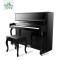 【川音乐器】珠江立式钢琴 PA121高度 实木音板 全新演奏教学钢琴 黑色
