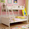 优漫佳 儿童床实木高低床上下床儿童家具家装节美式欧式子母床双层床 1.35*1.9米高低床