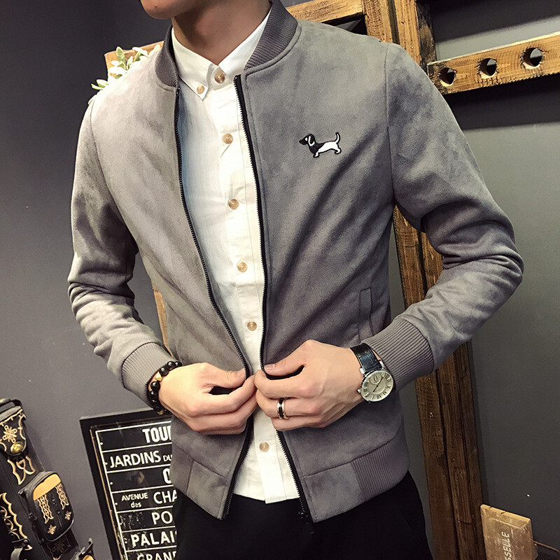 有衣有靠2017秋新款男士夹克短款休闲潮流秋