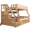 硕木居 实木儿童床 上下床高低床母子床上下铺双层床子母床全松木 简约现代卧室木质家具 直梯款上1.3米下1.5米