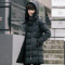中长款男连帽保暖加厚男外套冬季新款长款棉衣M779【JSSPH】 2XL 黑色