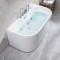 浴缸独立无缝一体酒店老年人别墅环保欧式功能下水软管排水器卫生 &asymp1.2m 五件套浴缸