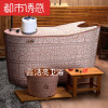 欧式香柏木桶浴桶泡澡木桶熏蒸木桶浴缸沐浴桶实木洗澡桶 套二1.4米
