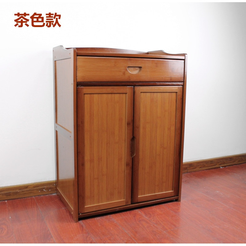 竹制茶水柜实木餐边柜厨房柜碗柜微波炉柜酒水柜置物柜阳台收纳柜_7