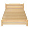 硕木居 床实木双人单人木板简易经济型出租房特价1.8现代简约1.5米1.2m全 1.2*2-40厘米高