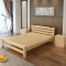 硕木居 床实木双人单人木板简易经济型出租房特价1.8现代简约1.5米1.2m全 1.5*2-40厘米高