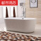 家用古典浴缸豪华加固浴池浴室小户型落地功能洗手间靠墙多功 &asymp1.3m 红白空缸+下水器
