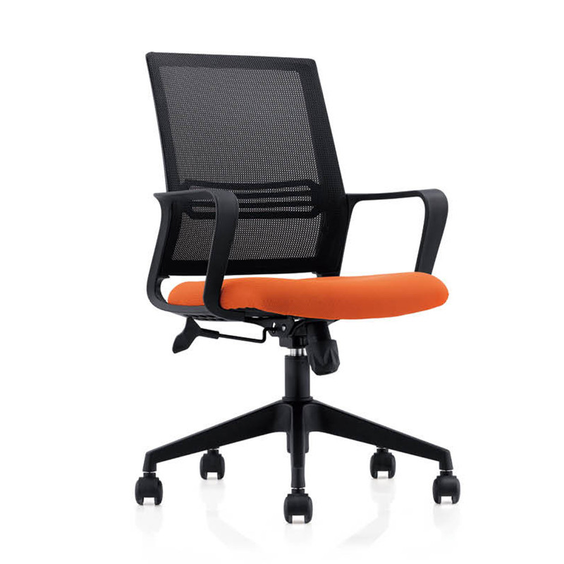 钜晟办公椅转椅弓形椅Z010 转椅橘色坐垫