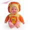 智能电动毛绒仿真娃娃婴儿洋娃娃儿童玩具女孩跳舞娃娃宝宝礼物 长颈鹿-橙色 高度52厘米