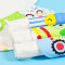 3条装婴儿宝宝纯棉吸汗巾中大童幼儿园垫背巾隔汗巾0-1-3-4-6岁 中号适合0-4岁大号适合4-10岁 6层大号自然系列组合