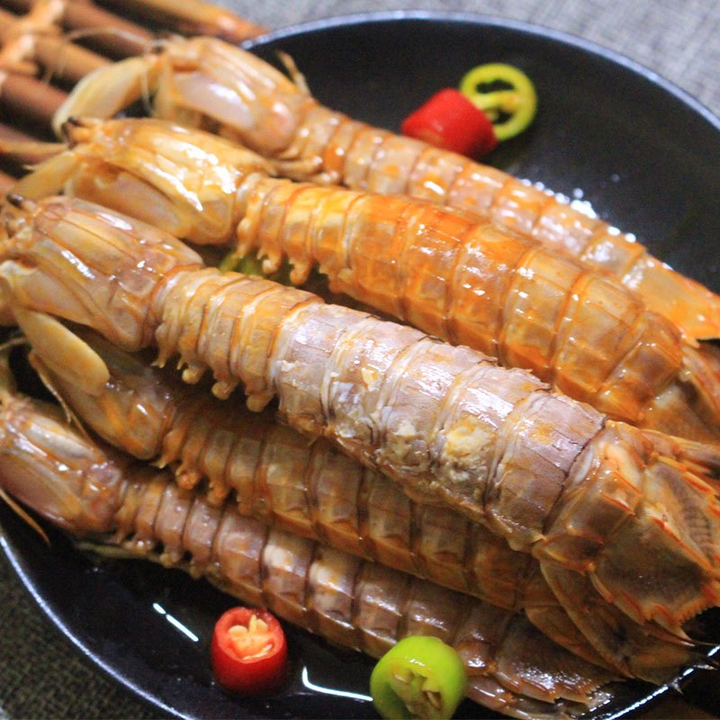 那片海 青岛海鲜特产熟海鲜熟食海鲜麻辣皮皮虾 虾爬子 300g 盒装
