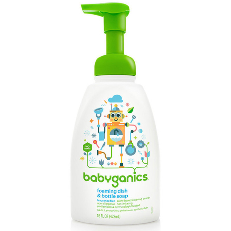 美国甘尼克宝贝BabyGanics 奶瓶清洁剂果蔬清洗液 473ml