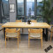 创意新款美式loft餐桌椅组合简约现代实木桌长桌餐厅饭桌原木桌子200*80*75厚度5c 180*80*75厚度8cm