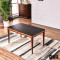 新款创意北欧火烧石餐桌椅组合简约现代小户型白蜡木饭桌长方形全实木餐桌1.5米一桌六椅 1.5米一桌六椅