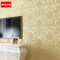 欧式无纺布壁纸现代简约卧室客厅电视背景墙立体浮雕环保3D墙纸 米白色/8671