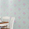 欧式无纺布壁纸3D立体田园大花温馨卧室客厅沙电视背景婚房墙纸 605-5青绿色