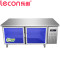 乐创(lecon) 冷冻1.8米工作台商用冰箱冰柜直冷卧式冷柜 不锈钢冷冻保温厨房操作台 机械控温