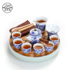 家用功夫干泡茶台玻璃茶具套装茶壶日式简约陶瓷茶盘储水茶海