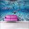 3D立体大型壁画壁纸海底世界海洋鱼儿童房游泳馆电视客厅背景墙纸_7 高档进口油画布（整幅)