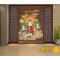 无缝3d立体大型壁画客厅玄关佛堂墙壁纸佛教佛像西方三圣接引图_5_1 高档进口油画布（整幅）