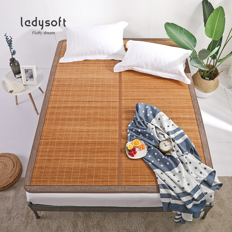 ladysoft家居 夏季新品生态席1.2/1.5/1.8米床 可折叠 生态冰竹席A 120*195cm