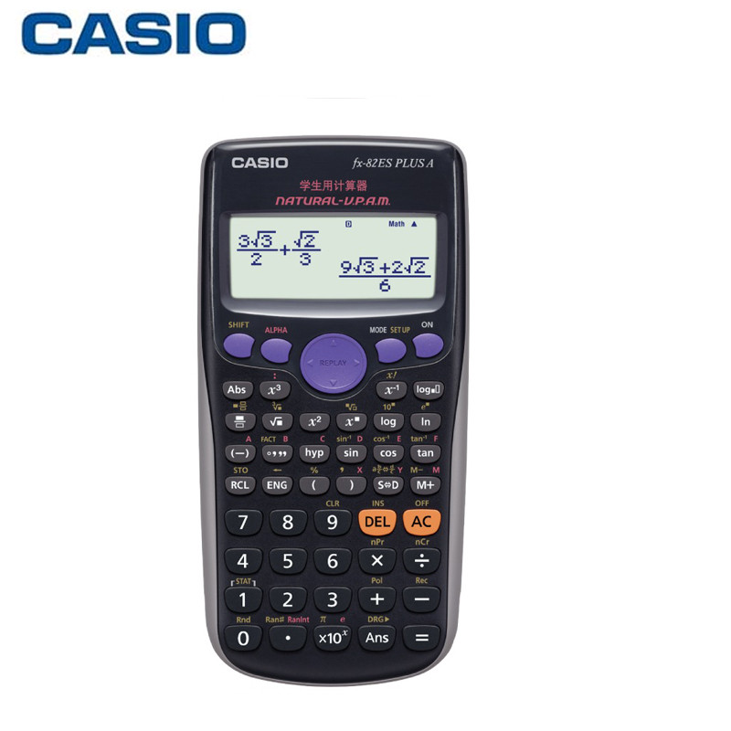 卡西欧(Casio)FX-82ES PLUS A2 黑色函数计算器