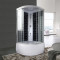 弧扇形整体淋浴房浴室钢化玻璃沐浴房蒸汽洗澡间卫生间一体式家用_2 100cm扇形黑砖带电