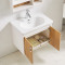 法恩莎（FAENZA） 实木浴室柜简约70公分卫浴室镜柜组合套装FPGD3615E-C 地中海简约田园风格 0.7M 白色