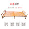 竹床折叠床多功能家用单人1.2成人1.5双人床儿童简易经济型竹子床 宽120*195长豪华窄片（送枕头）