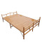 竹床折叠床多功能家用单人1.2成人1.5双人床儿童简易经济型竹子床 宽80*195长豪华窄片（送枕头）