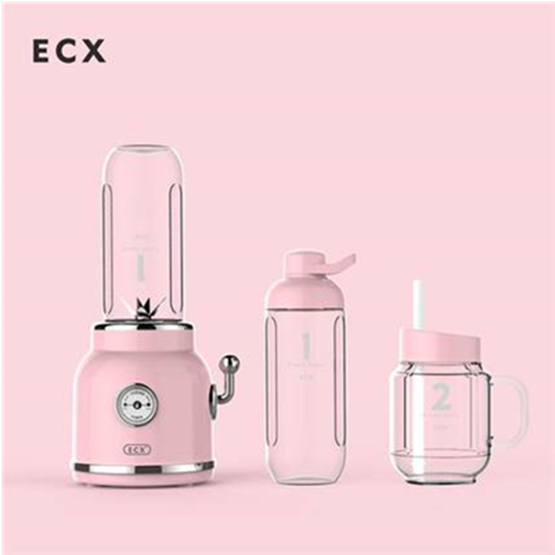 杯具熊(BEDDYBEAR)ECX水果碰碰辅食料理机榨汁机-YCXJ01 粉色