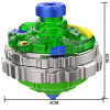 三宝（Sanbao）超变战陀螺男孩玩具双属性训练激战套装爆能加速超变合体-青红陀螺训训练套装307201