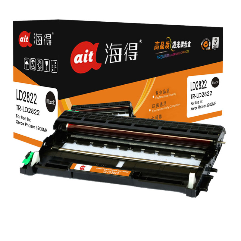 Ait海得 LD2822鼓架 专业版 AIT-LD2822硒鼓 适用联想LJ2200 2200L 2250不含粉盒 黑色