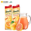 爱美可（Amecke）进口果汁德国原装鲜榨西柚果汁进口粉葡萄柚红苹果汁1L*2瓶装