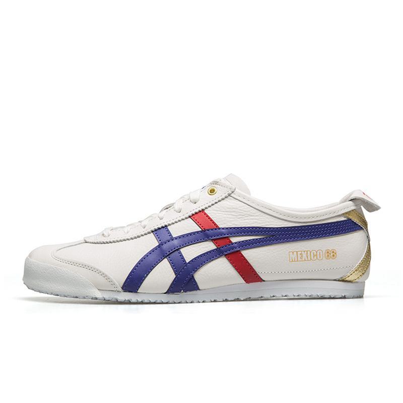 鬼塚虎Onitsuka Tiger 红白蓝MEXICO 66 烫金男女运动 休闲鞋 D507L D507L-0152白色/深蓝色 40.5