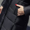 芷臻zhizhen反季羽绒服女中长款2018新款大毛领长过膝韩版显瘦时尚个性 L（115-125斤） 黑色