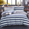 南极人(NanJiren)家纺 生态磨毛全棉四件套纯棉床品套件 床上用品被套床单 1.5-1.8米床通用（被套200x230cm） 经典剧情