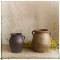 手工粗陶陶罐陶坛子花器花瓶做旧仿古软装家居摆件干花软装饰品*y_1_9 3号黄绿色