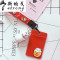 韩国情侣公交卡套钥匙扣学生可爱小猫饭卡卡套地铁校园禁卡包_1_3 公仔+红卡幸运猫